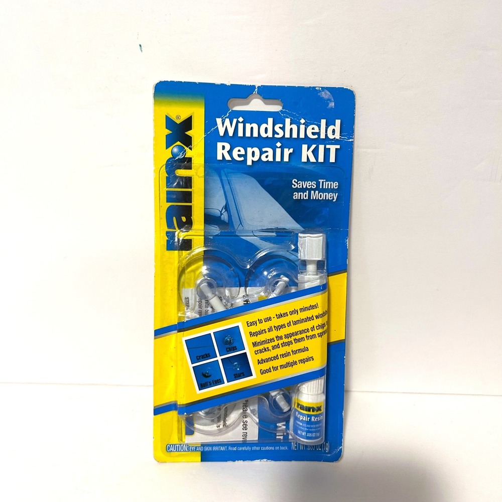 Rain-X Windshield Repair Kit Automotive Blue New DIY Glass Chip Crack